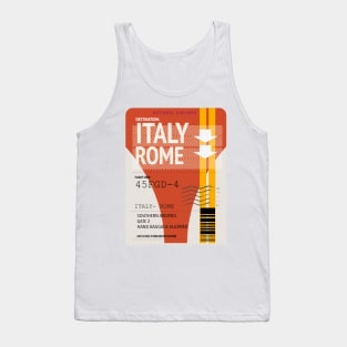 Italy rome plane ticket Tank Top